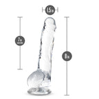 Naturally Yours - 8 Inch Crystalline Dildo - Diamond by Blush from LoveMart Co.