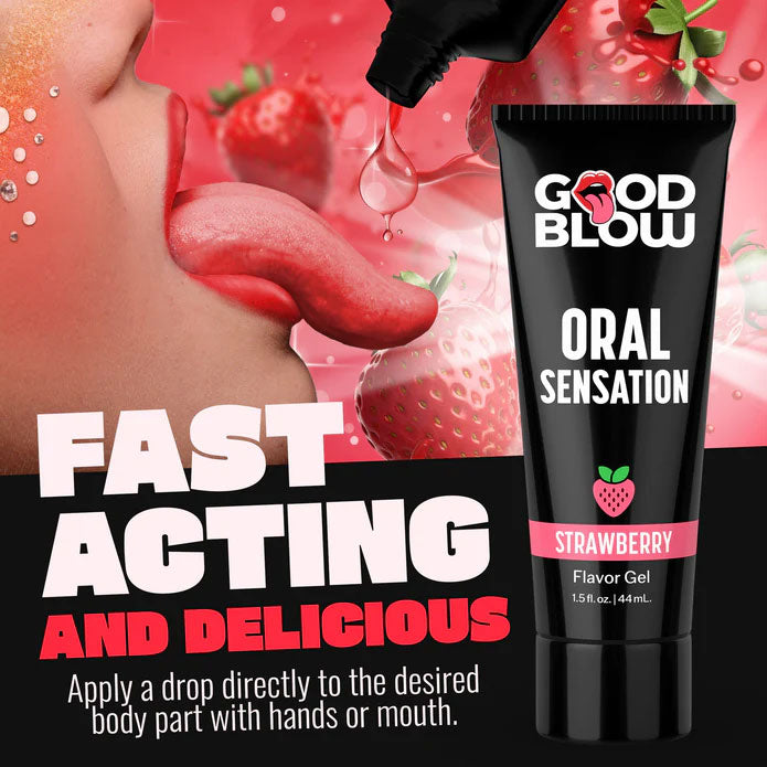 Oral Sensation Gel Strawberry by XR Brands from LoveMart Co.