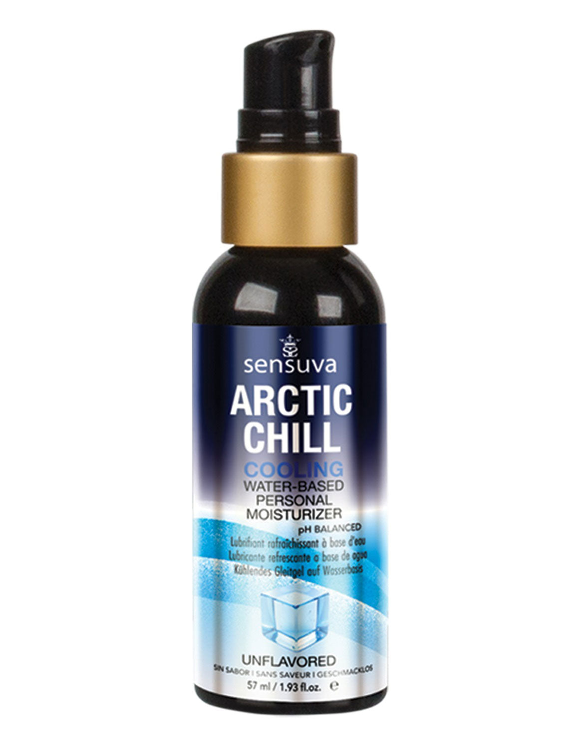 Arctic Chill Natural Water-Based Cooling Lubricant 2oz by Sensuva from LoveMart Co.