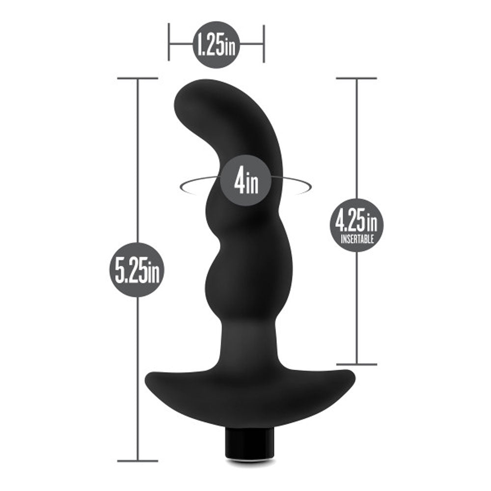 Anal Adventures- Platinum - Silicone Vibrating Prostate Massager 03 by Blush from LoveMart Co.