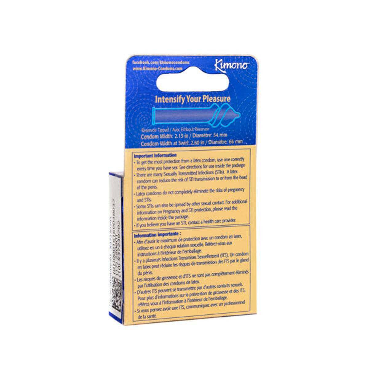 Kimono Swirl 3 Count Condoms by Paradise Marketing from LoveMart Co.
