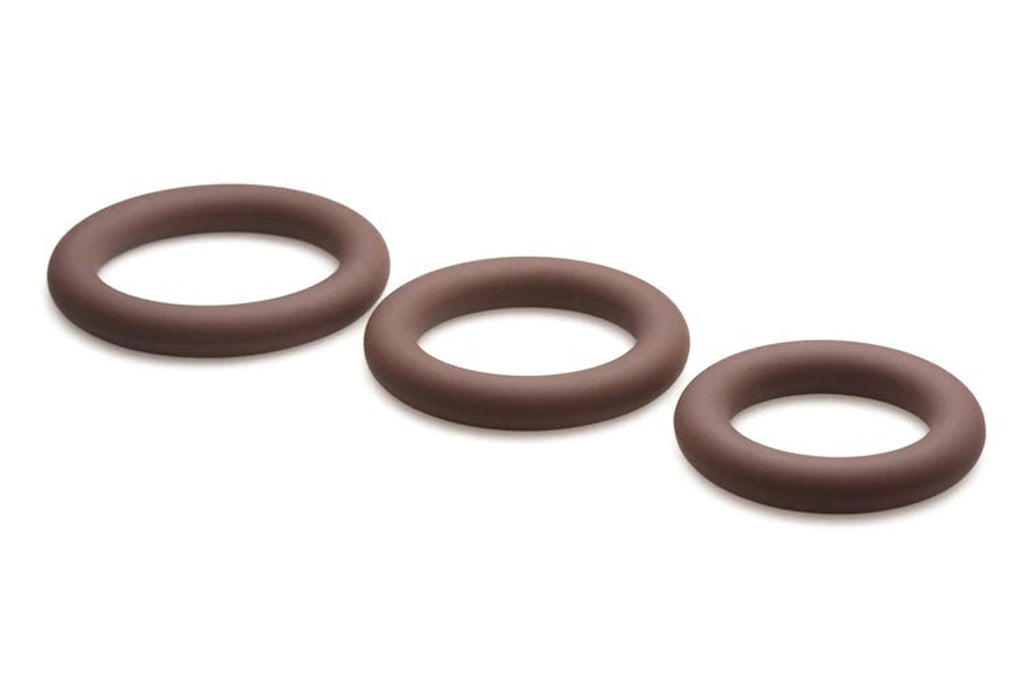 Jock Silicone Cock Ring Set in - Dark by Curve Toys from LoveMart Co.