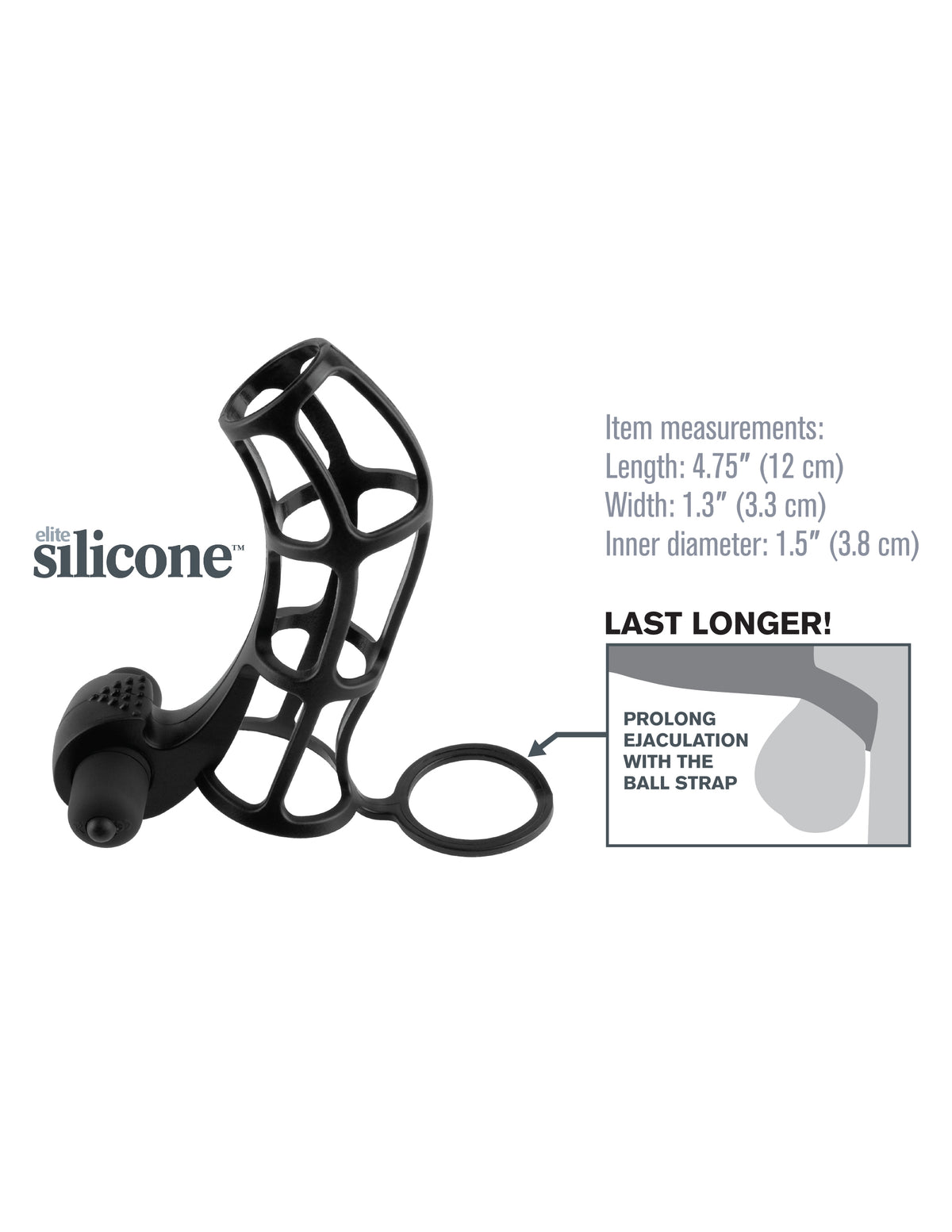 Fantasy X-Tensions Deluxe Silicone Power Cage by Pipedream from LoveMart Co.