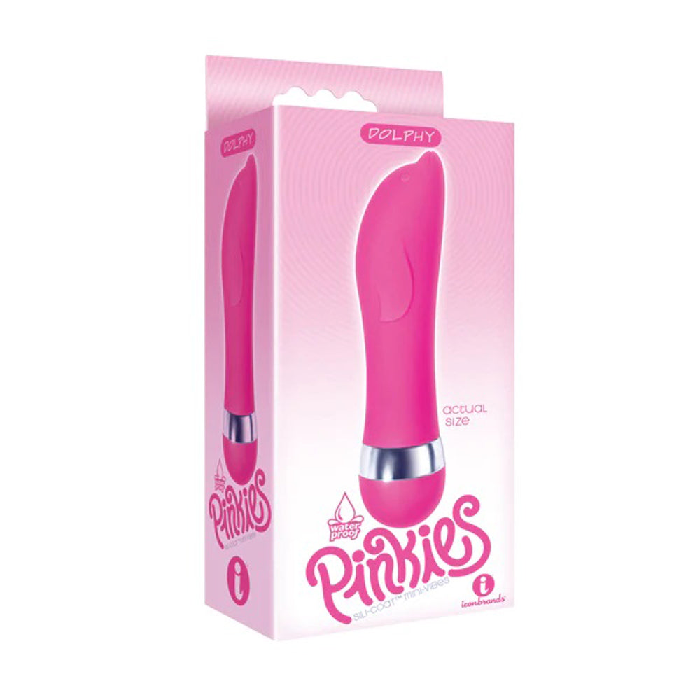 Pinkies Silicoat Mini-Vibe Dolphy by Icon Brands from LoveMart Co.