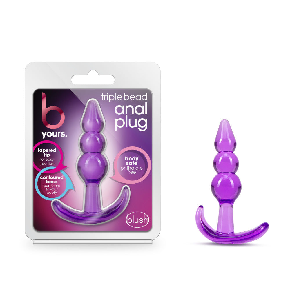 B Yours - Triple Bead Anal Plug by Blush from LoveMart Co.