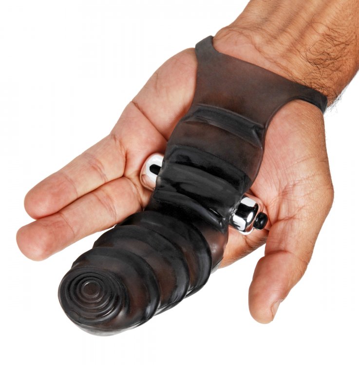 Master Series Bang Bang G-Spot Vibrating Finger Glove by XR Brands from LoveMart Co.