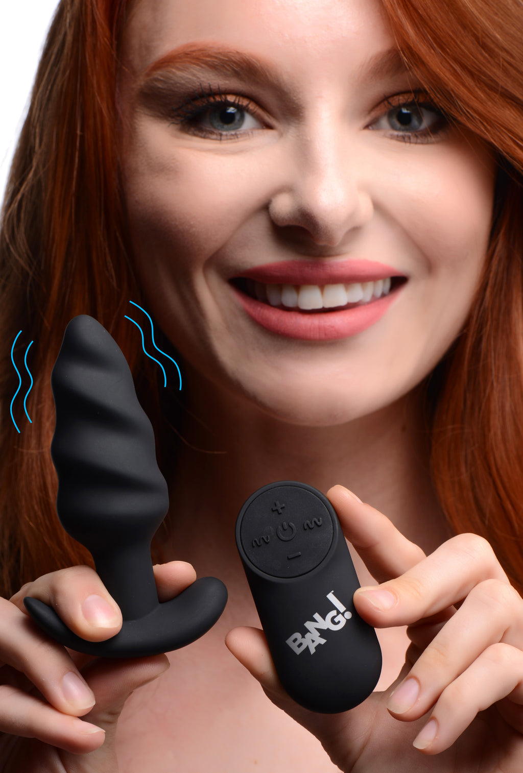 21x Silicone Swirl Plug With Remote by XR Brands from LoveMart Co.