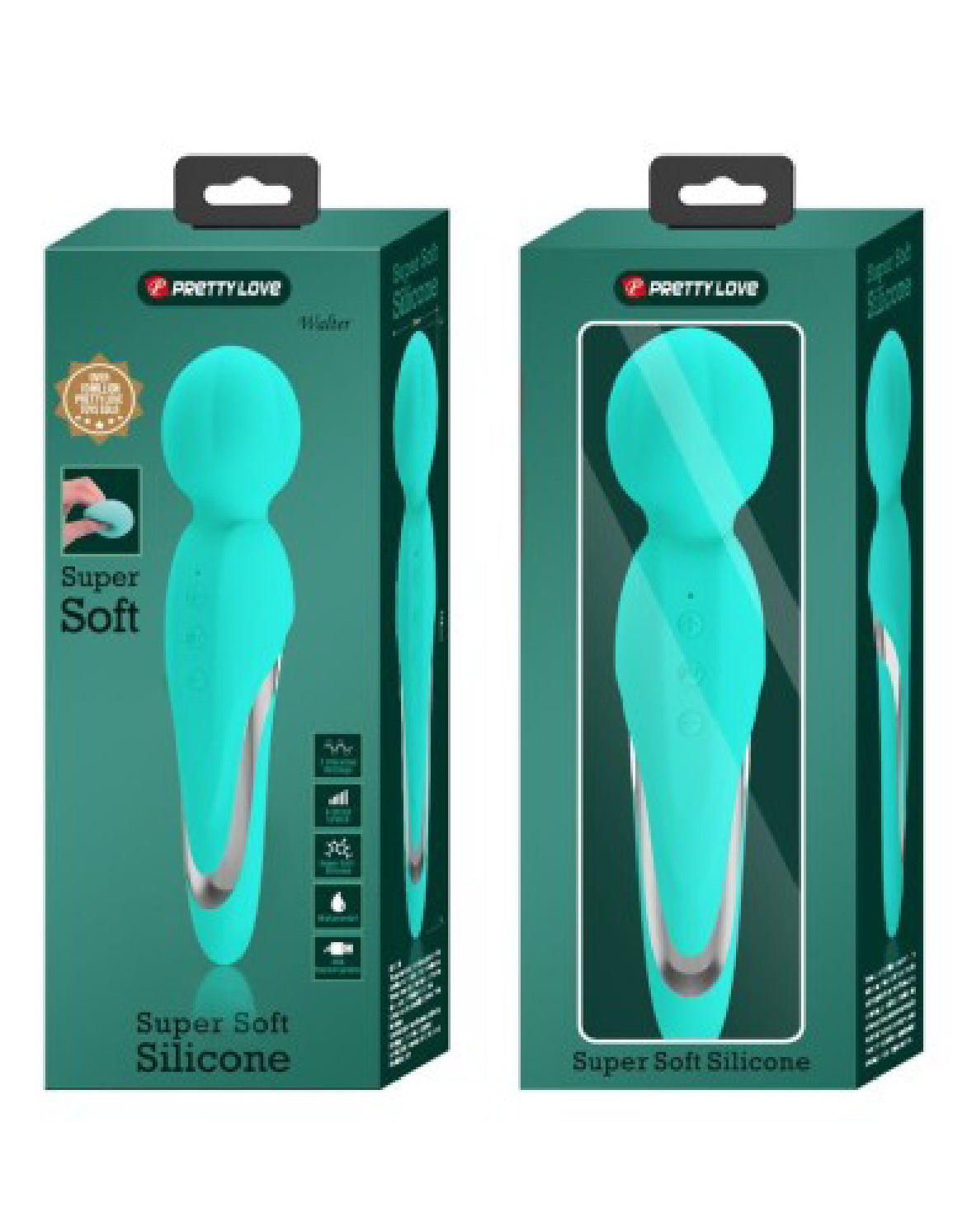 Walter Super Soft Silicone Wand - Seafoam by Pretty Love from LoveMart Co.