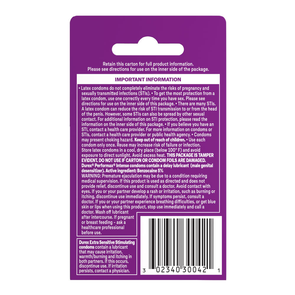 Durex Pleasure Pack - 3 Pack by Paradise Marketing from LoveMart Co.