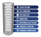 Rize - Ribz - Glow in the Dark Self - Lubricating Stroker by Blush from LoveMart Co.