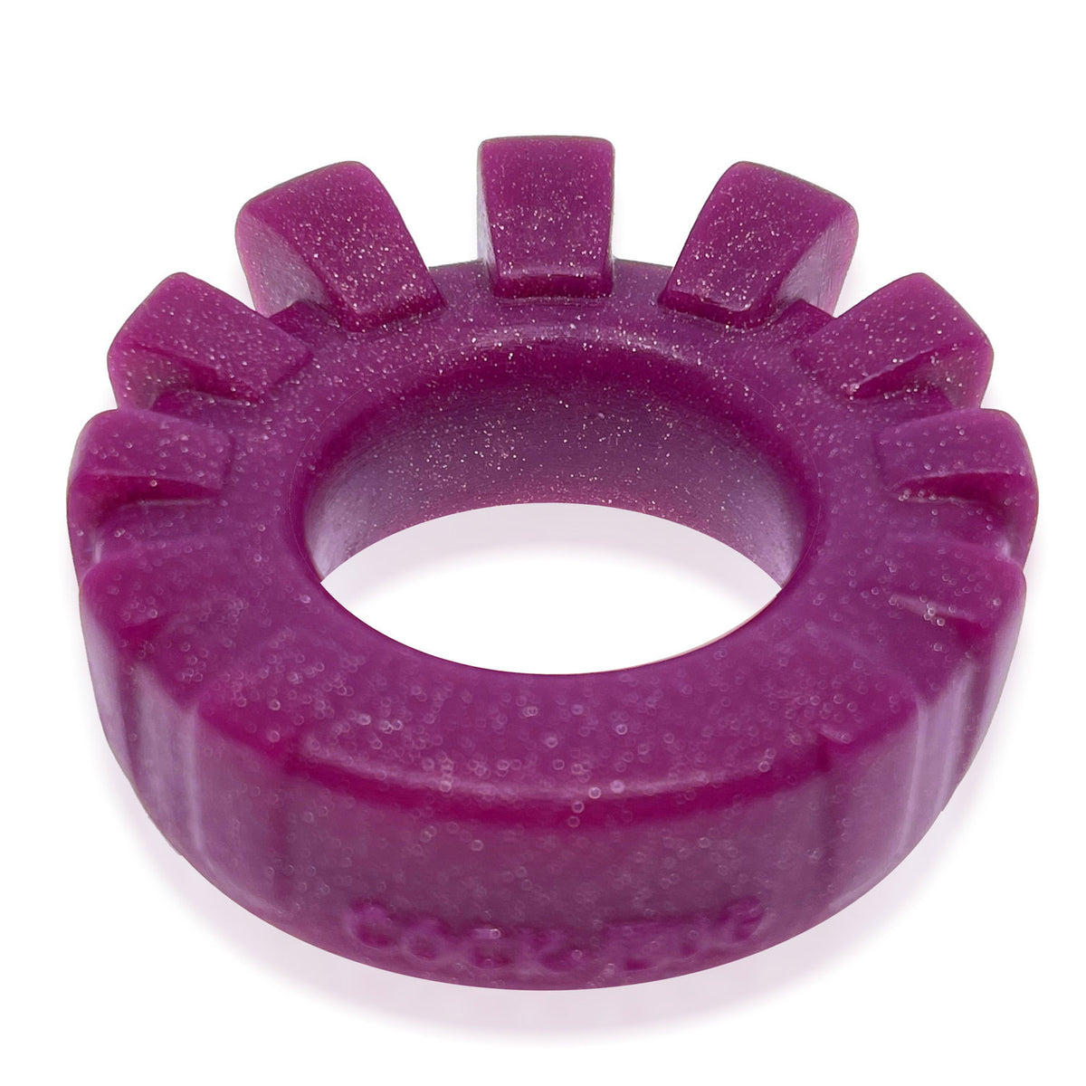 Cock-Lug Lugged Cockring - Plum by Oxballs from LoveMart Co.
