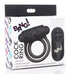 Bang - Silicone Cock Ring and Bullet With Remote Control by XR Brands from LoveMart Co.