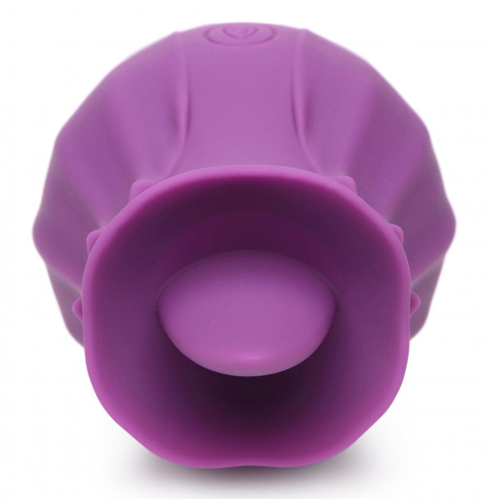 Inmi - Bloomgasm Wild Violet Licking Silicone Stimulator - Violet by XR Brands from LoveMart Co.