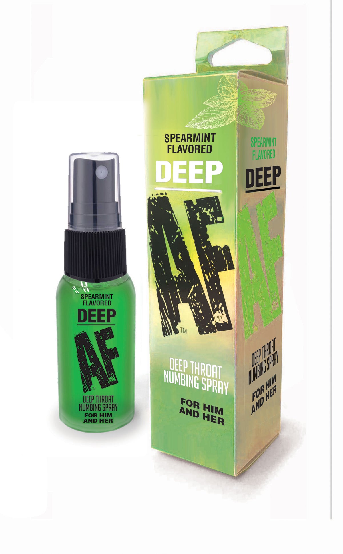 Deep Af - Spearmint Flavored Deep Throat Spray - 1 Oz by Little Genie from LoveMart Co.
