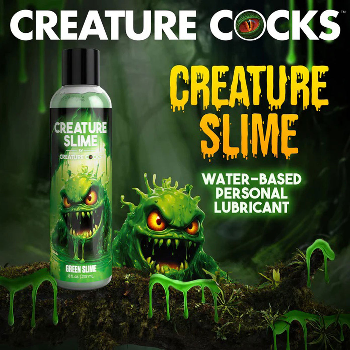 8oz Creature Slime Slime Water-Based - Lubricant by XR Brands from LoveMart Co.
