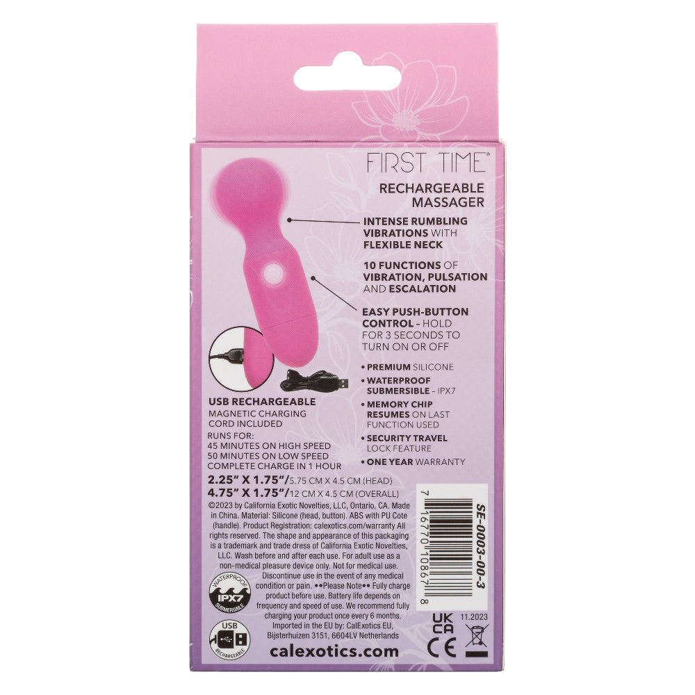 First Time Rechargeable Massager by CalExotics from LoveMart Co.