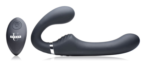 10x Mighty Rider Vibrating Strapless Strap-on by XR Brands from LoveMart Co.