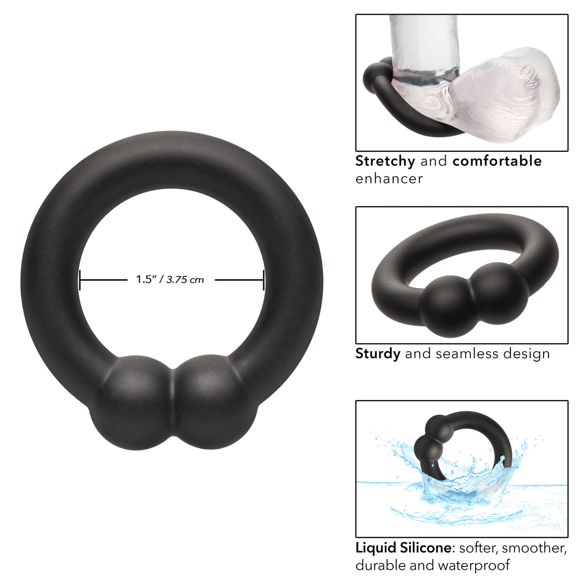 Alpha Liquid Silicone Muscle Ring by CalExotics from LoveMart Co.