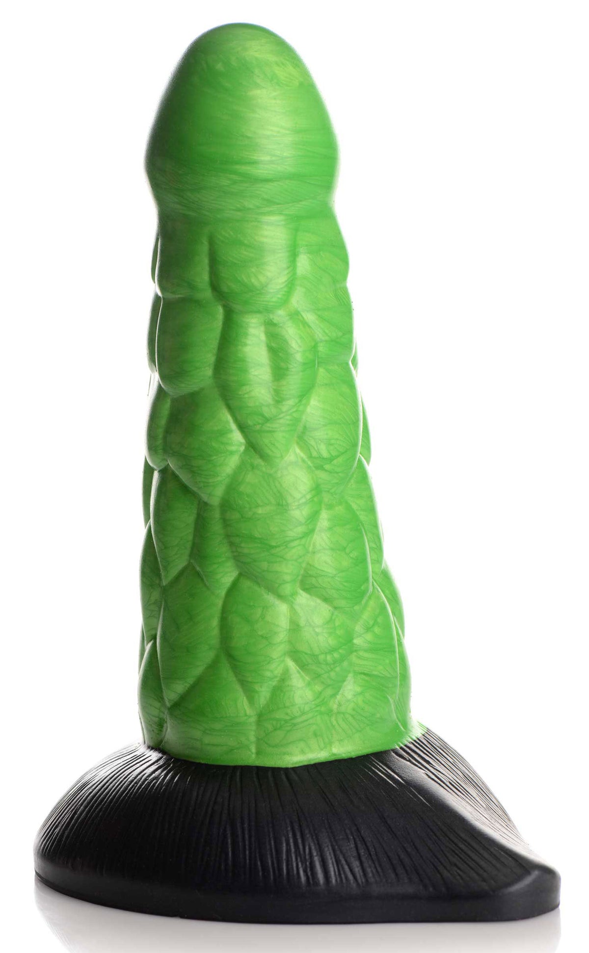 Radioactive Reptile Thick Scaly Silicone Dildo by XR Brands from LoveMart Co.