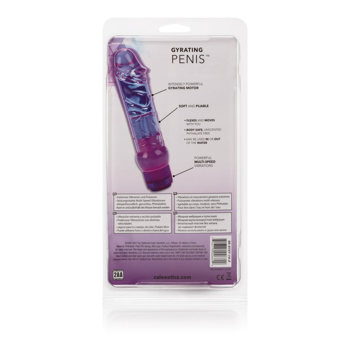 Waterproof Crystalessence Gyrating Penis by CalExotics from LoveMart Co.