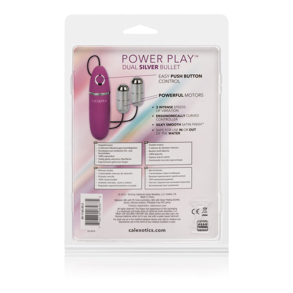 Power Play Dual Silver Bullet by CalExotics from LoveMart Co.