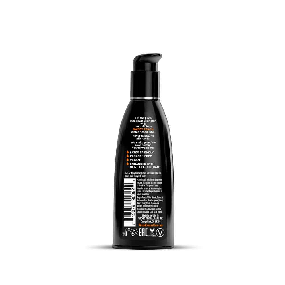 Aqua Sweet Flavored Water Based Intimate Lubricant - 2 Fl. Oz. by Wicked Sensual Care from LoveMart Co.
