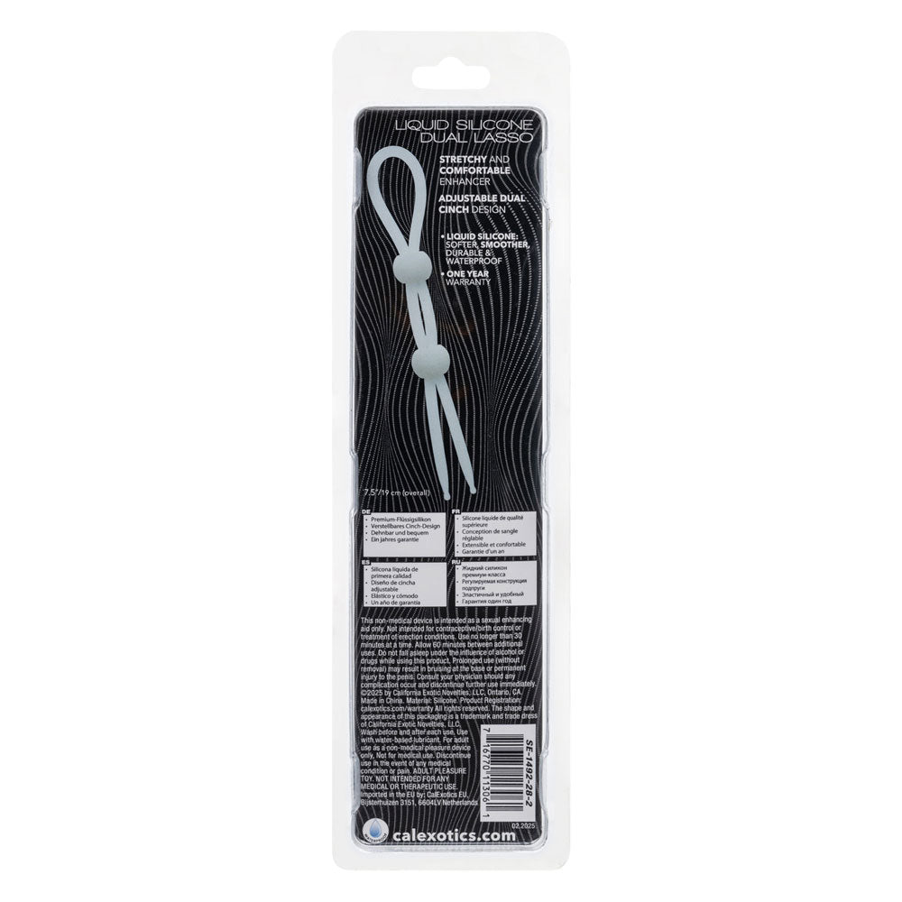 Alpha Liquid Silicone Dual Lasso - Natural by CalExotics from LoveMart Co.
