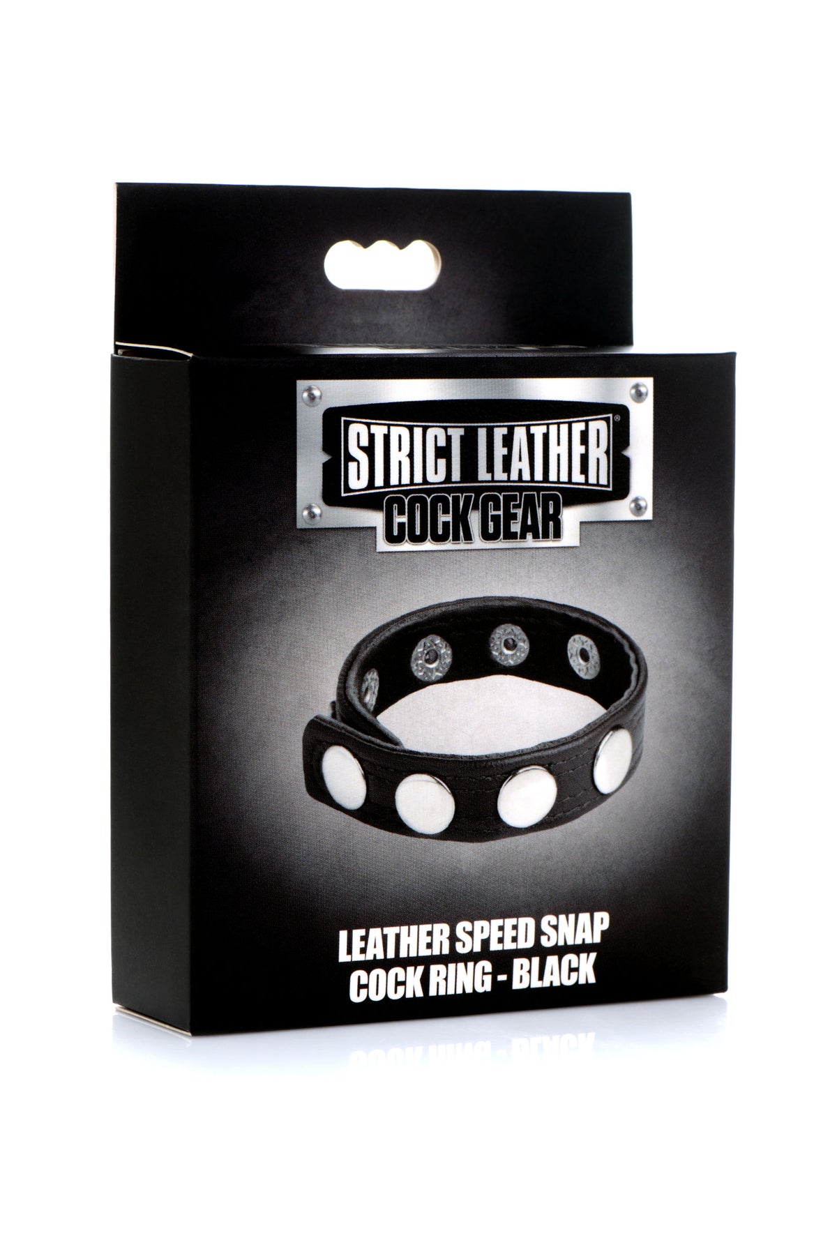 Cock Gear Leather Speed Snap Cock Ring by XR Brands from LoveMart Co.