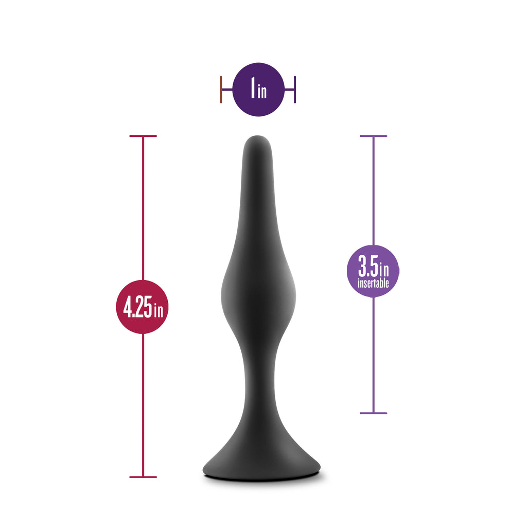 Anal Adventures Platinum - Silicone Beginner Plug - Medium by Blush from LoveMart Co.