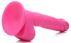 Pop Pecker 6.5 Inch Dildo With Balls by XR Brands from LoveMart Co.