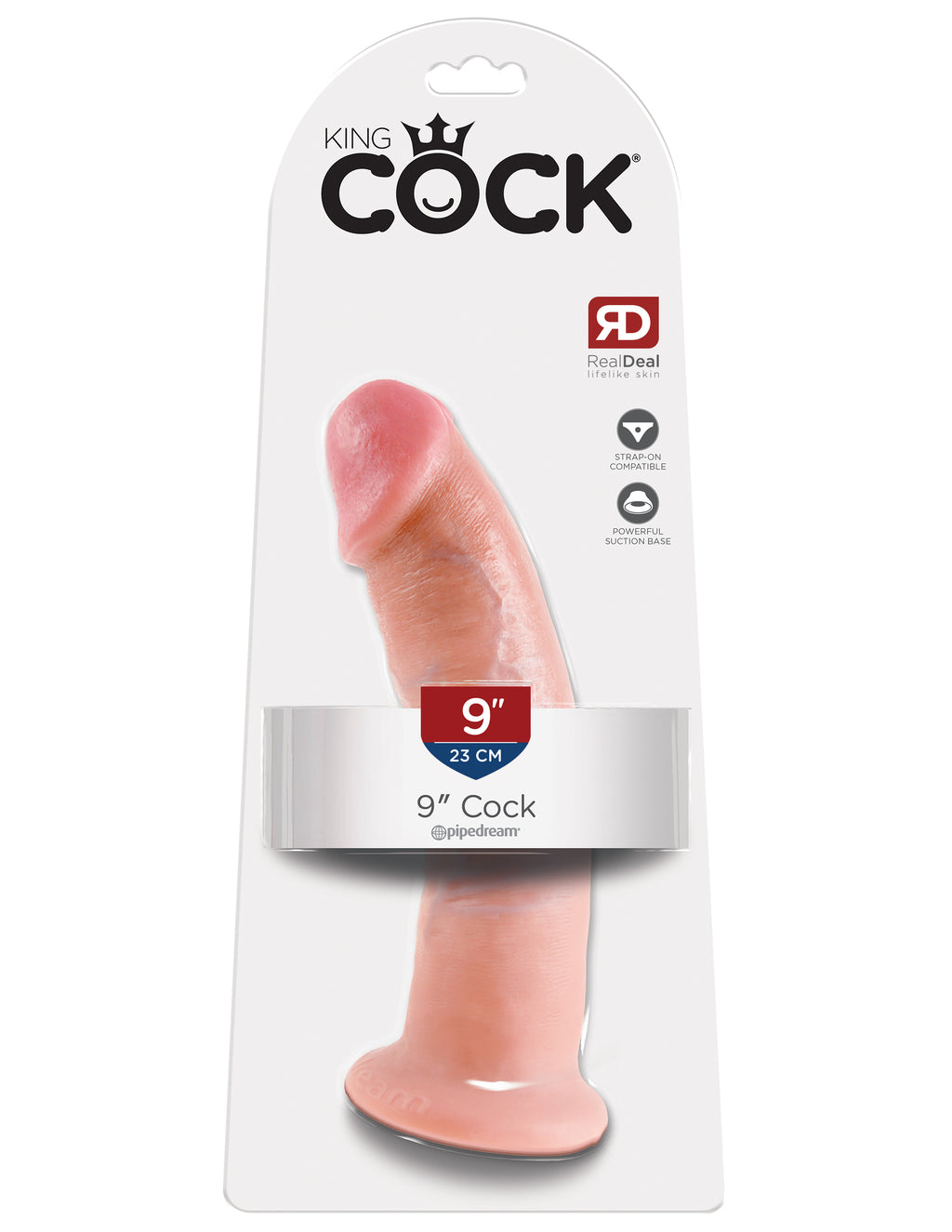 King Cock 9-Inch Cock - Flesh by Pipedream from LoveMart Co.