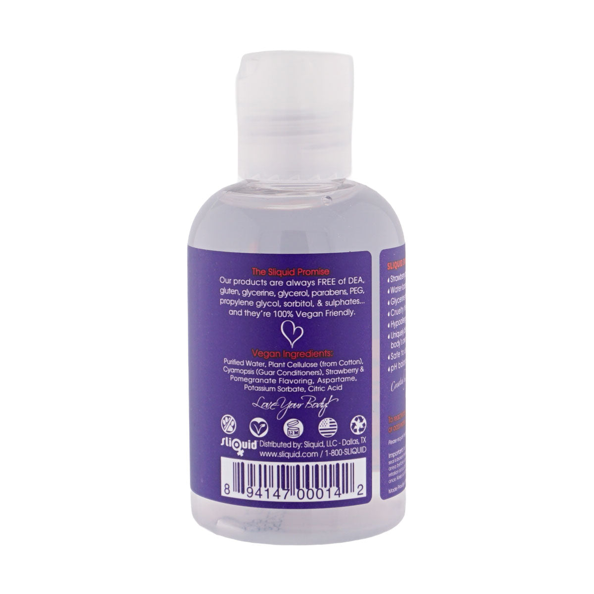Naturals Swirl - Strawberry Pomegranate - 4.2 Fl. Oz. (124 ml) by Sliquid from LoveMart Co.