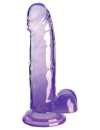 King Cock Clear 7 Inch With Balls by Pipedream from LoveMart Co.