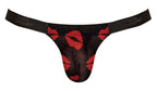 Kiss Me - Micro Thong v - Large/ X-Large - Sheer Lips by Male Power from LoveMart Co.