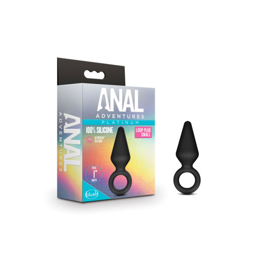 Anal Adventures - Platinum - Silicone Loop Plug - Small by Blush from LoveMart Co.
