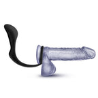 Anal Adventures - Platinum - Cock Ring Plug by Blush from LoveMart Co.