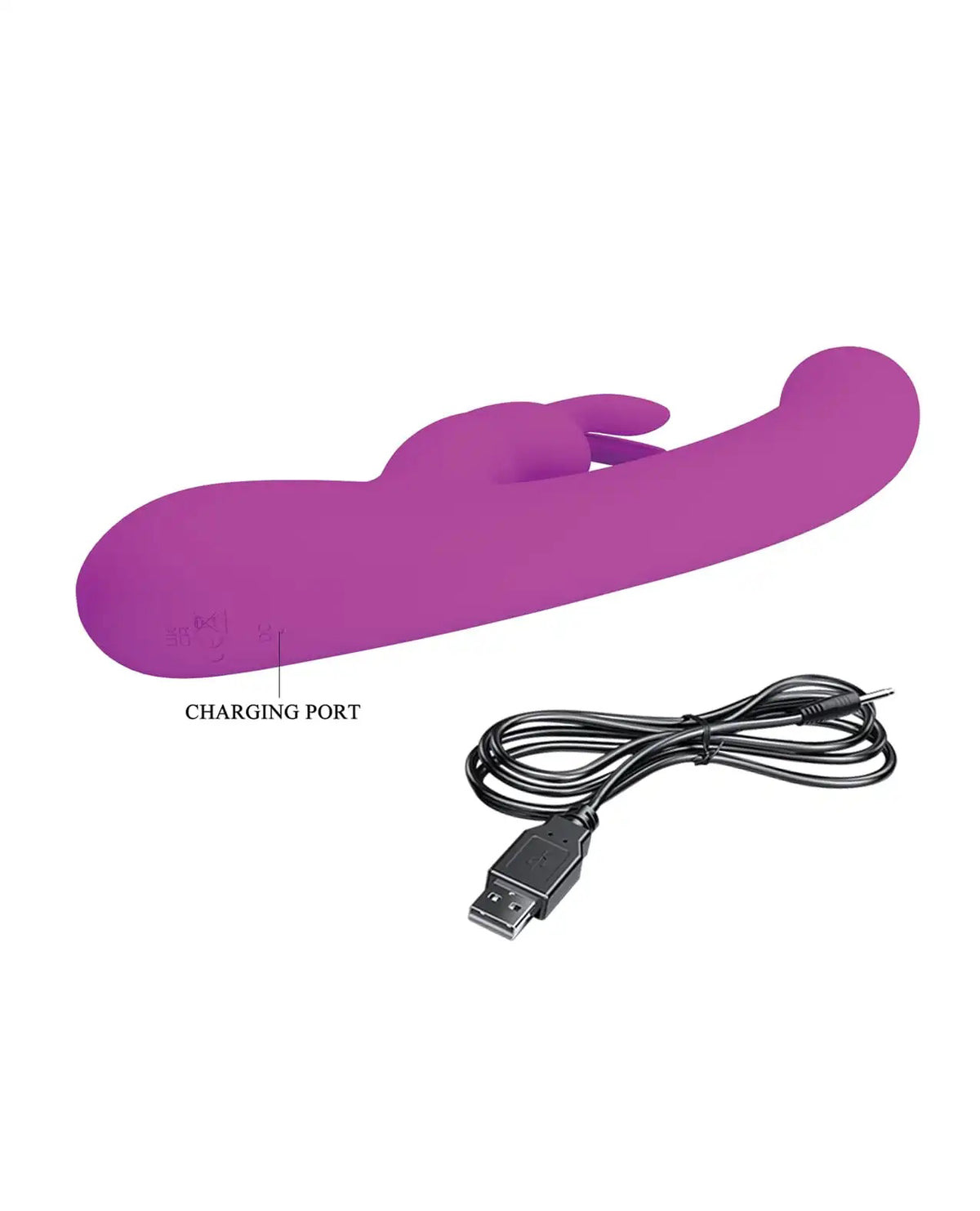 Lamar Led Digital Display Rabbit - Fuchsia by Pretty Love from LoveMart Co.