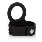 Silicone Tri-Snap Scrotum Support Ring - Large by CalExotics from LoveMart Co.