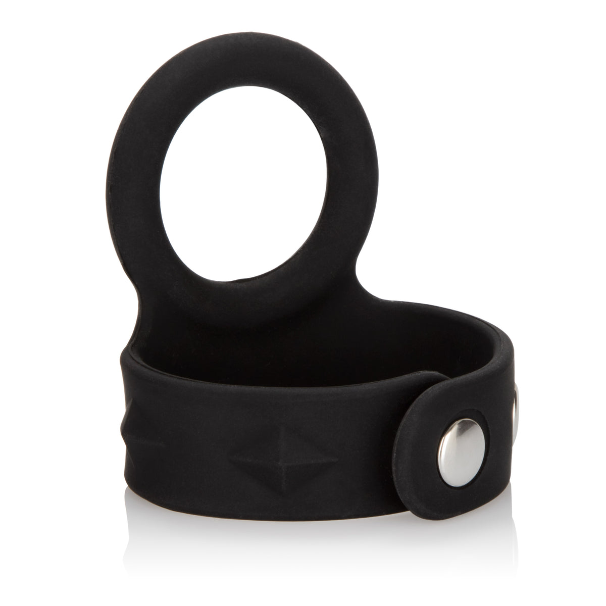 Silicone Tri-Snap Scrotum Support Ring - Large by CalExotics from LoveMart Co.