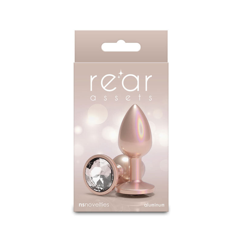 Rear Assets - Iridescent Champagne - Small - Clear by nsnovelties from LoveMart Co.