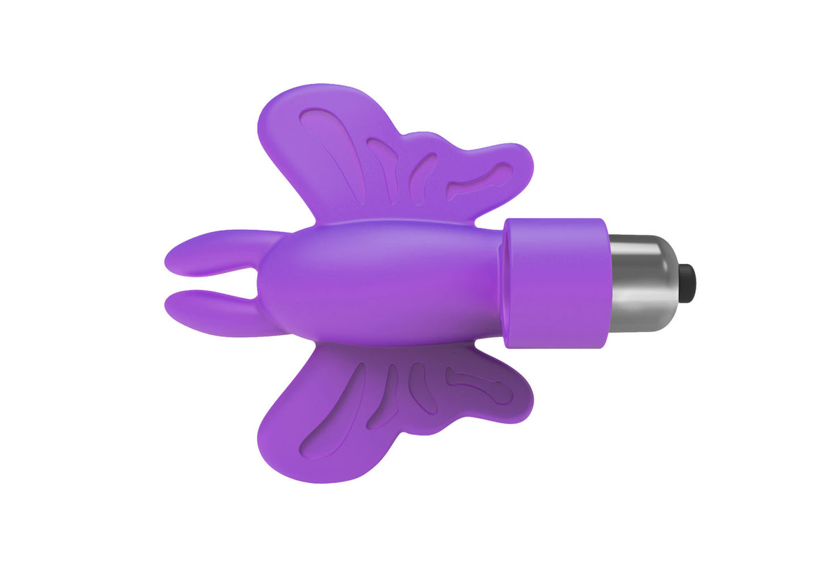 The 9's Flirt Finger Butterfly Finger Vibrator by Icon Brands from LoveMart Co.