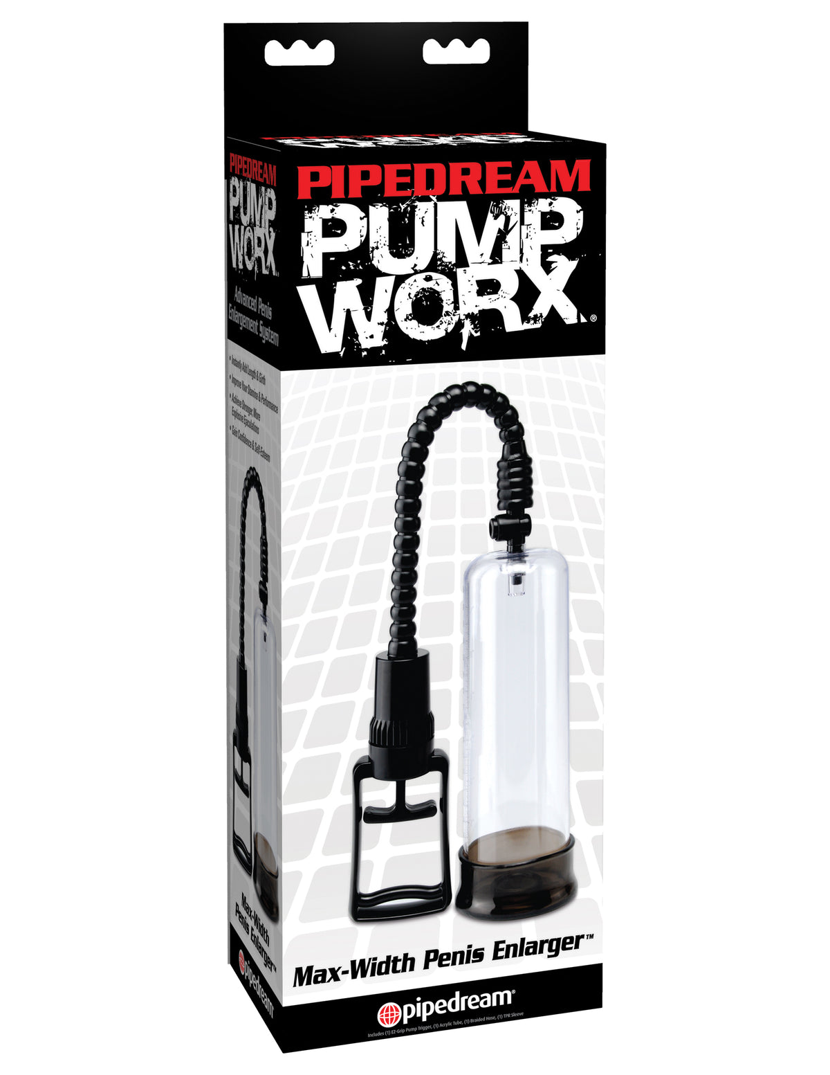 Pump Worx Max-Width Penis Enlarger - Black by Pipedream from LoveMart Co.