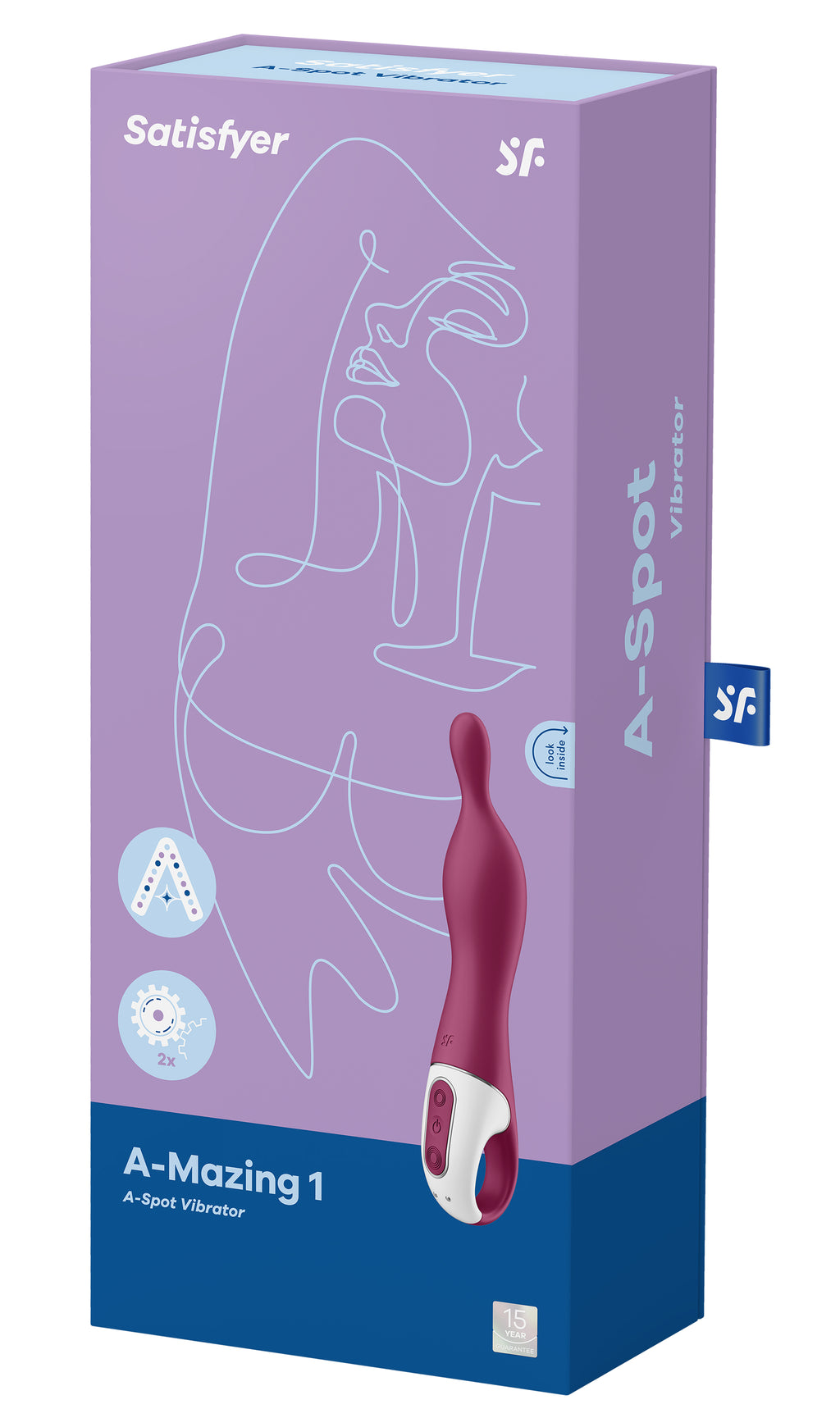 A-Mazing 1 a-Spot Vibrator - Berry by Satisfyer from LoveMart Co.