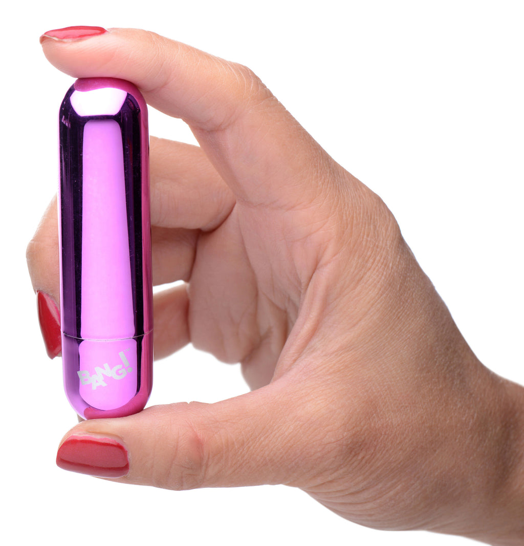 10x Rechargeable Vibrating Metallic Bullet by XR Brands from LoveMart Co.