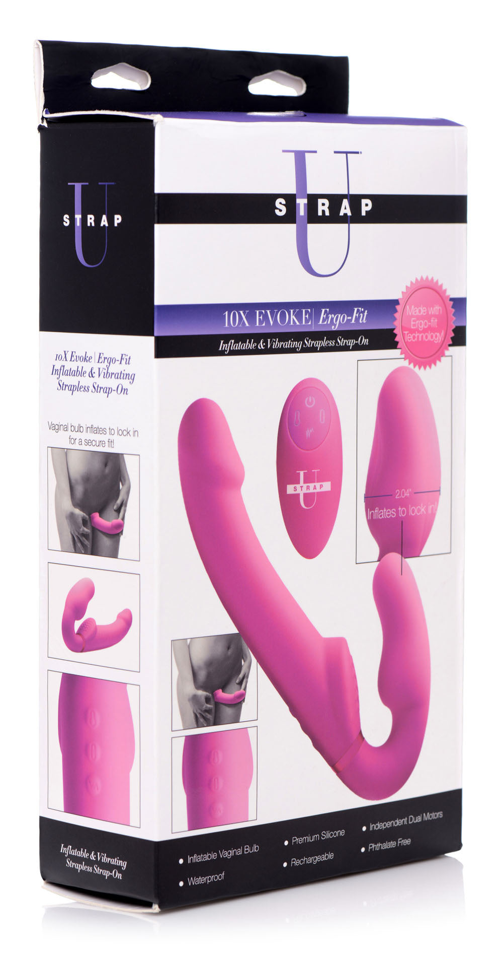 World's 1st Remote Control Inflatable Ergo-Fit Strapless Strap-On by XR Brands from LoveMart Co.