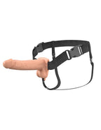 Fantasy X-Tensions Elite 7" Vibrating Hollow Silicone Strap-on - Light by Pipedream from LoveMart Co.