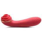 Bloomgasm Passion Petals 10x Suction Rose Vibrator - Red by XR Brands from LoveMart Co.