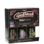 Goodhead Tingle Drops- 3-Pack French Vanilla Cotton Candy Sweet Cherry by Doc Johnson from LoveMart Co.