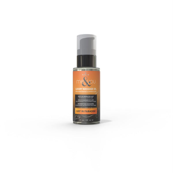 Me and You Massage Oil Lust in Paradise 2oz Pheromone Infused by Sensuva from LoveMart Co.