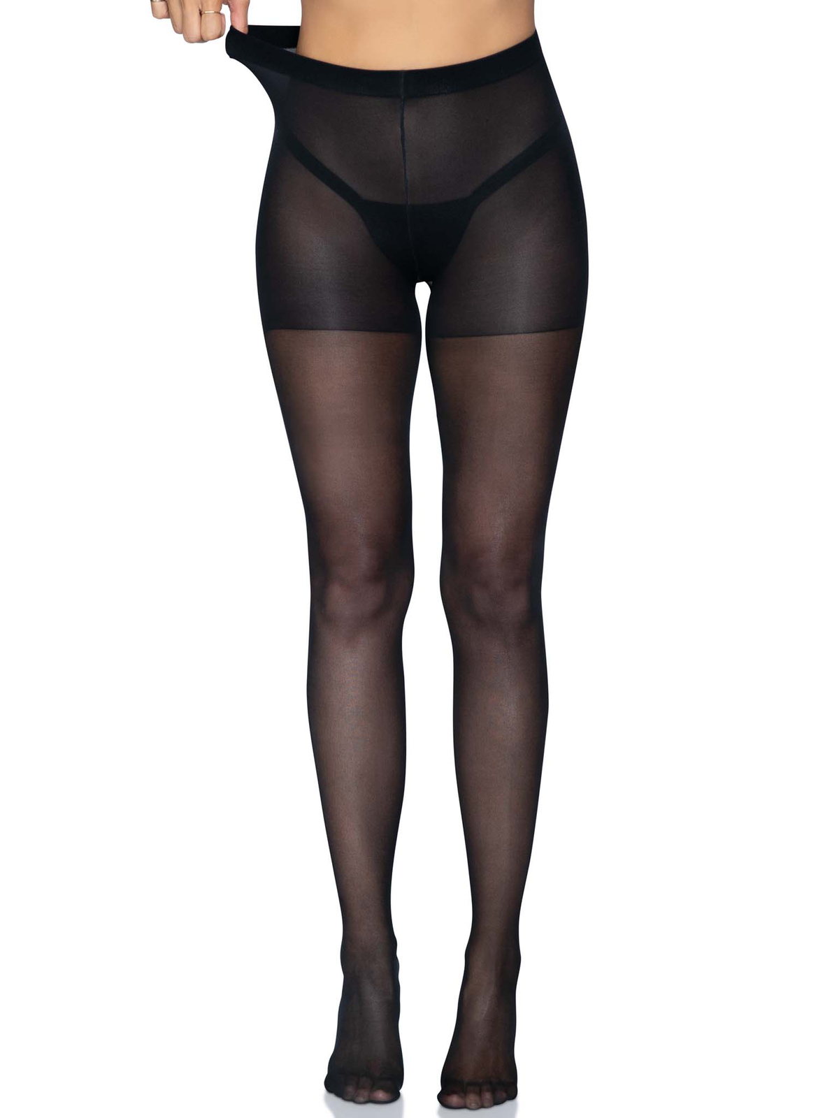 Sheer Open Butt Crotchless Pantyhose - One Size by Leg Avenue from LoveMart Co.